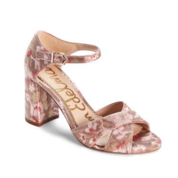 Sam Edelman Shoes - Sam Edelman Orlane Tapestry Rose Sandals Ankle Strap Open Toe Sizes 9.5 & 10